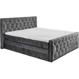 ed exciting design Boxspringbett Cashfield 8 ca. 180x200 cm Anthrazit