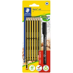 STAEDTLER Noris Set, Multi, Schwarz, Gelb, Hexagonal, Kunst, Grafische Zeichnung, Hobby, Büro, Schule, Technical drawing, Sichtverpackung, 12 Stück(e)