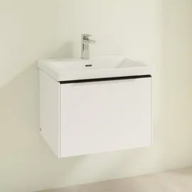 Villeroy & Boch Waschbeckenunterschrank 1 Auszug 57,2 x 43,2 x 47,8 cm Schwarz/Weiß