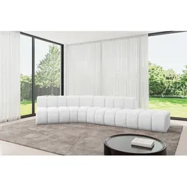 altdecor Ecksofa modulares Sofa Brilo-L1 - 380x174x70 cm Weiß