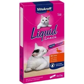 Vitakraft Liquid-Snack mit Ente & ß-Glucane 6x 15 g