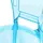 Beliani Esszimmerstuhl 2er Set Blau/Transparent Kunststoff Schick