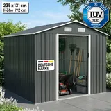 BRAST Gerätehaus Geräteschuppen Metall | viele Größen | Pultdach oder Satteldach