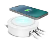 SBS 5-in1-Ladestation 2xUSB-A, 2xUSB-C TEWIRELESSORG15W
