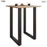 VCM Bartisch Xona 102 x 80 x 50 cm Schwarz/Sonoma-Eiche