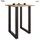 VCM Bartisch Xona 102 x 80 x 50 cm Schwarz/Sonoma-Eiche