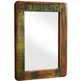 MASSIVMOEBEL24.DE Spiegel Altholz 60x80 mehrfarbig lackiert Freezy #42