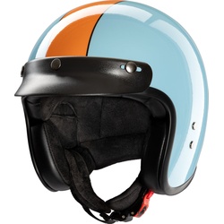 Redbike RB-801 Gasoline, Jethelm - Hellblau/Orange - XXL