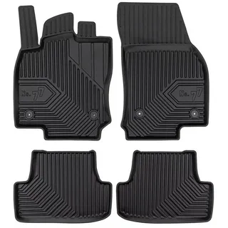 OMAC Auto-Fußmatten Gummimatten No.77 für VW T-Roc 2017-2025 TPE Gummi Schwarz 4 Teile (4 St), für VW T-Roc 2017-2025 VW T-Roc 2017-2025, Antirutsch,Wasserfest,Einfache Installation schwarz