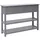 vidaXL Sideboard Grau 108x30x76 cm Massivholz Paulownia