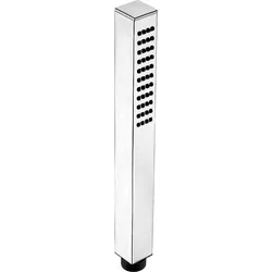 Stabhandbrause Inox Edio, eckig (Ausführung: Stabhandbrause Inox Edio eckig 1 Strahlart Edelstahl poliert)