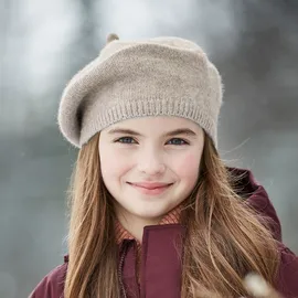 Maximo Baskenmütze MAXIMO, Jungen, Gr. 55/57, buchemeliert, Strick, Materialmix, unifarben, Mützen, wärmend, elastisch, unifarben