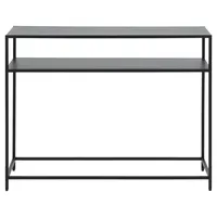 VCM Konsolentisch 1 Regal schwarz. - Schwarz