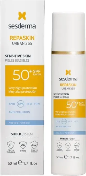 Sesderma REPASKIN URBAN 365 Sonnenschutz für empfindliche Haut, LSF 50+, 50 ml