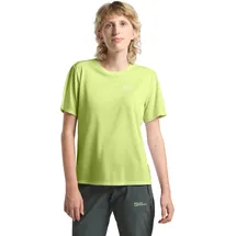 Jack Wolfskin Funktionsshirt VONNAN S/S T W leichtes und atmungsaktives TEXADRI-Material, moderne Passform grün L (42/44)