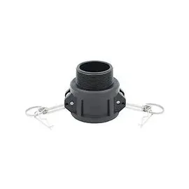 stabilo-sanitär IBC Adapter Camlock DN50 Dose auf 2 Zoll Außengewinde schwarz