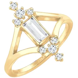 Elli PREMIUM Verlobung Liebe Vintage Topas Edelstein 925 Silber Ringe   Damen 