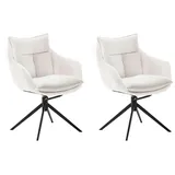 MCA Furniture MCA Stuhl Parker Stoff Beige Creme