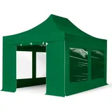 TOOLPORT 3x4,5m Aluminium Faltpavillon ALU Pavillon Partyzelt grün