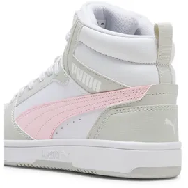 Puma Rebound V6 Mid-Top Sneaker Kinder 04 white/frosty pink/sedate gray 38.5