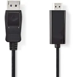 Nedis Adapterkabel - DisplayPort männlich zu HDMI männlich