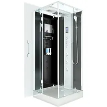 AcquaVapore Dampfdusche Duschtempel Sauna Dusche Duschkabine D38-03L2-EC 80x80 cm mit 2k Scheiben Versiegelung