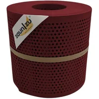 zaunzu® Sichtschutz Rille Gelocht Diamant Muster 2600 x 100 cm Bordeauxrot