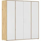 Rauch Wäscheschrank VOYAGER 187 x 194 x 53 cm Braun/Weiß