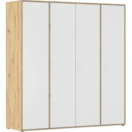 Rauch Wäscheschrank VOYAGER 187 x 194 x 53 cm Braun/Weiß