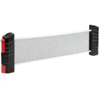 IDENA 40461 - Ausziehbares Tischtennisnetz, zur einfachen Montage an Tischplatten, optimal für Unterwegs, im Urlaub oder im Garten