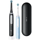 Oral-B iO Series 3 Duopack Matt Black + 2. Handstück Ice Blue + Reiseetui