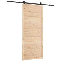 vidaXL Schiebetür rechts 80 x 208 cm braun