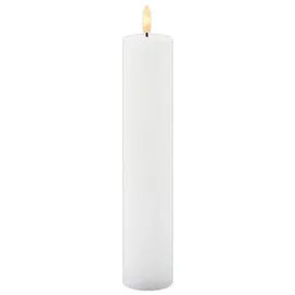Sirius Sille LED Echtwachskerze 25 cm weiß