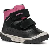 GEOX Baby-Mädchen B OMAR GIRL WPF C Ankle Boot, Black/Fuchsia, 21 EU