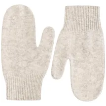 Zwillingsherz Fäustlinge ZWILLINGSHERZ, Damen, grau (hellgrau), Strick, Kaschmir, unifarben, Handschuhe Fäustlinge, aus reinem Kaschmir