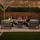 MONSTER SHOP Modulares Gartenlounge-Set 8-Sitzer mit Tisch integrierter Feuerstelle grau