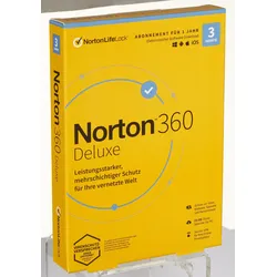 Norton 360 Deluxe Box 3 Geräte Sicherheitssoftware