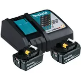 Makita Power Source Kit 18 V Li-Ion 2 x 5,0 Ah + DC18RC Ladegerät 197570-9