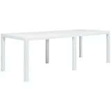 vidaXL Gartentisch 220 x 90 x 72 cm weiß