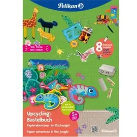 Pelikan Bastelbuch mit Sticker, A4 Dschungel, 32 Seiten
