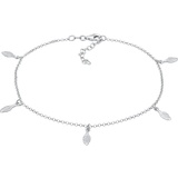 Elli Boho Feder 925 Sterling Silber Fußketten Damen