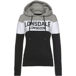 Lonsdale Penbryn Hoodie Schwarz/Weiß XS (34)
