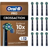 Oral B Oral-B Pro CrossAction Aufsteckbürsten für elektrische Zahnbürste, 12 Stück,