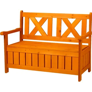 metra-direkt Truhenbank 115 x 58 x 86 cm Braun