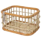 Fahrradkorb Basil Green Life Rattan M 39x29x22cm, natur braun, weitmaschig