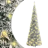 vidaXL Pop-Up-Weihnachtsbaum Künstlich Beschneit 150 LEDs 180 cm