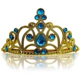 Katara Prinzessin-Kostüm Kinder Diadem Kopfschmuck Karneval Kostümzubehör, Kleid blau|goldfarben