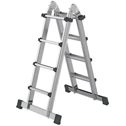 Teleskopleiter 4x4 Sprossen, L eingefahren 2500mm, L ausgefahren 4200mm