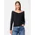 Pieces Langarmshirt Schwarz XS