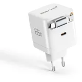 Realpower GaN Charger 65W weiss,65 Watt, 2x Type-C